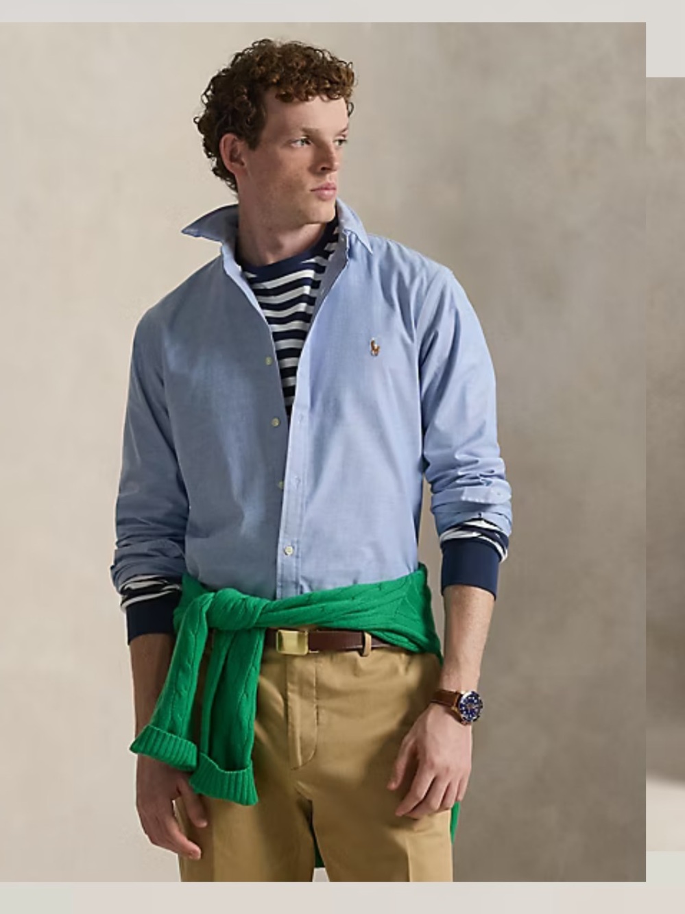 Polo by Ralph Lauren slim fit light  Blue Oxford Shirt S